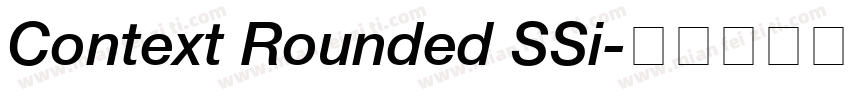 Context Rounded SSi字体转换